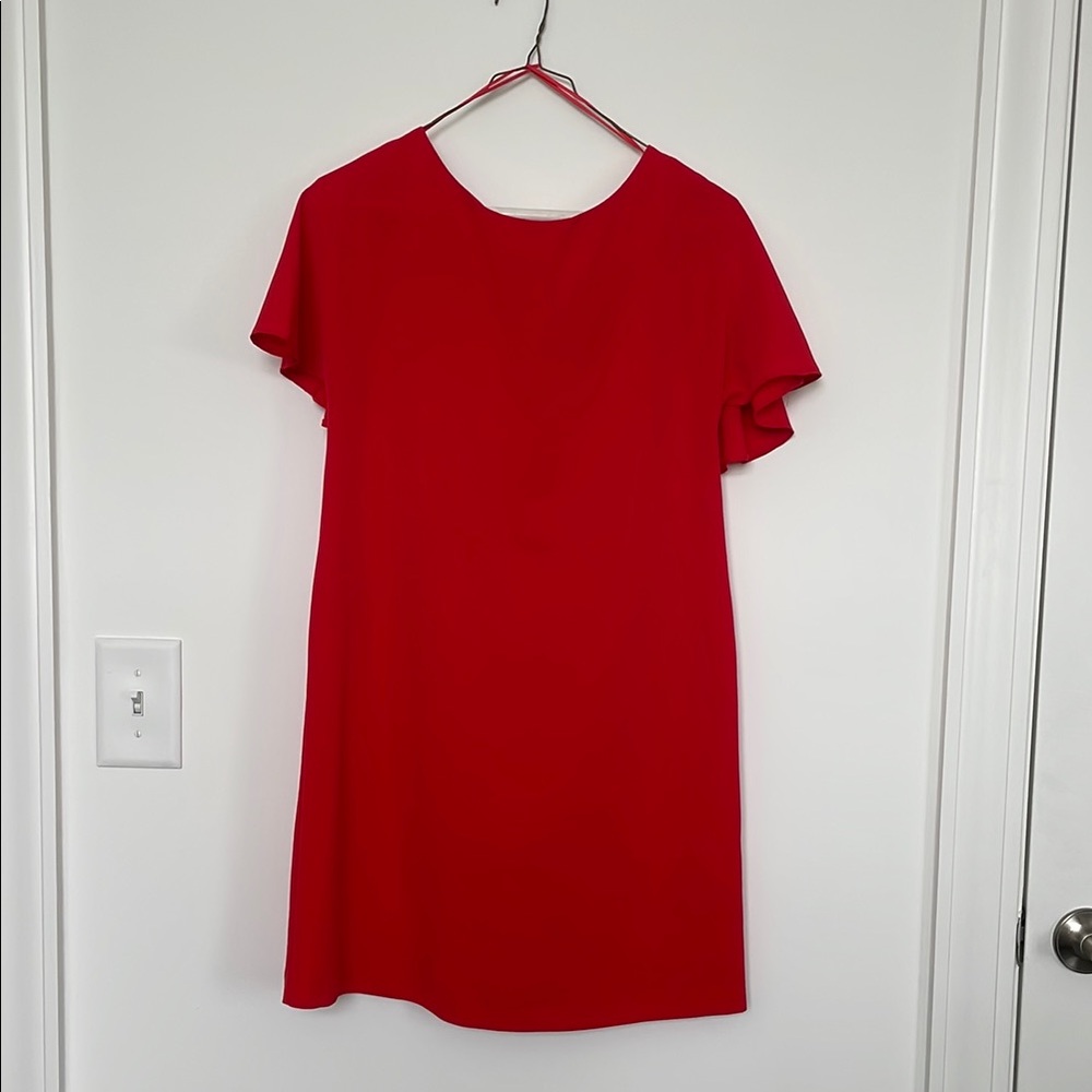 Zara Red Ruffle Dress